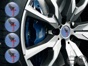 Adesivi Cerchio Auto Lusso Stile Badge Premium Tuning